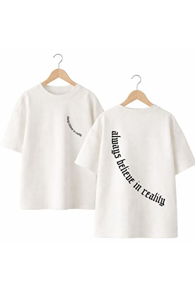 playwear Always Back and Front Chest Printed 100% Cotton Oversize Loose Regul...