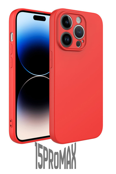 PSGT iPhone 15 pro Max Silikon Kılıf Kamera Korumalı Kapak