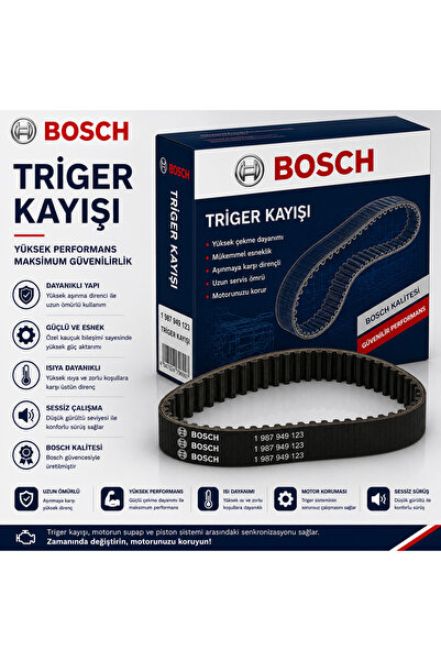 Bosch Triger Kayışı 1987949437 Dacia; Nissan; Renault Clio, Dacia; Nissan; Re...