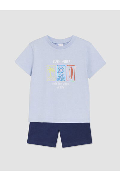 LC Waikiki Esvab • Modern & Distinctive Printed Baby Boy Shorts Set