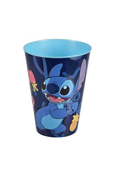 OEM Pahar copii, model Stitch, albastru, 430ml – băut ușor și sigur pentru copii