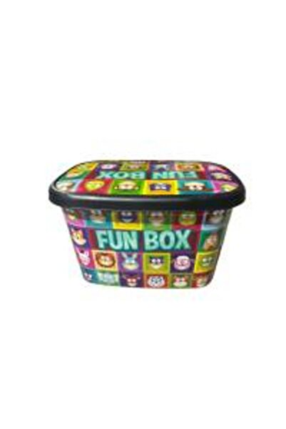 Toybox صندوق تخزين متعدد الأغراض للأطفال مع غطاء، منظم ألعاب بتصميم كرتوني، س...