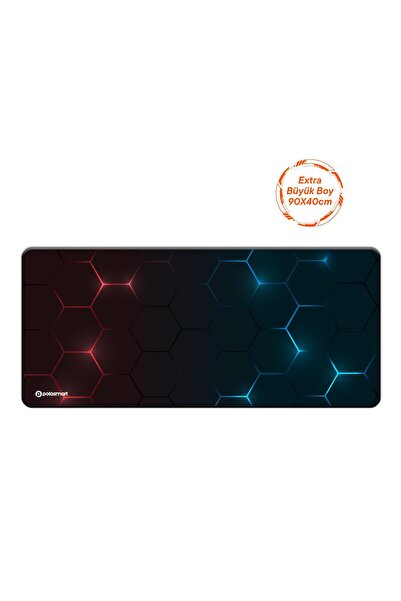 Polosmart Pgs305 90X40 cm XL Gaming Mouse Pad 4 mm Thick Non-Slip Rubber Base...