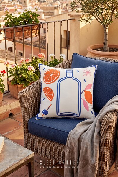 Sleep Garden Cup Design Decorative Throw Pillow Cover |   Modern Home Decor 43X43