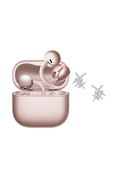 Huawei FreeClip2 Rose Gold Bluetooth Kulaklık, Yıldız Charm Hediyeli