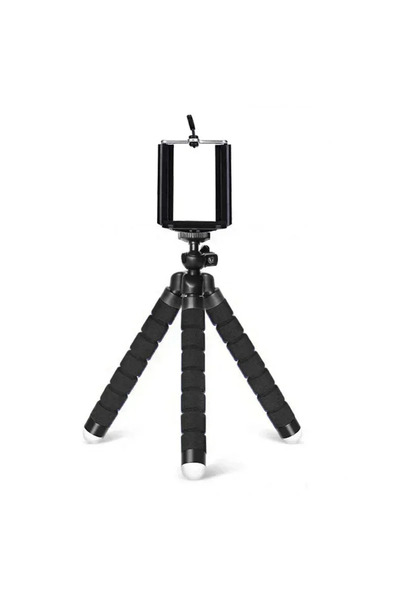 Choice Black Tripods Tripod For Phone Mobile Camera Holder Clip Smartphone Mo...