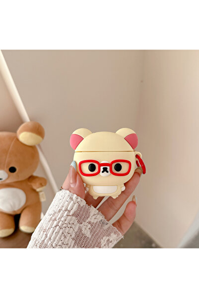 Choice For Airpods Pro 3 Only Case 3D Cute Cartoon Rilakkuma Bear Earphone Ca...