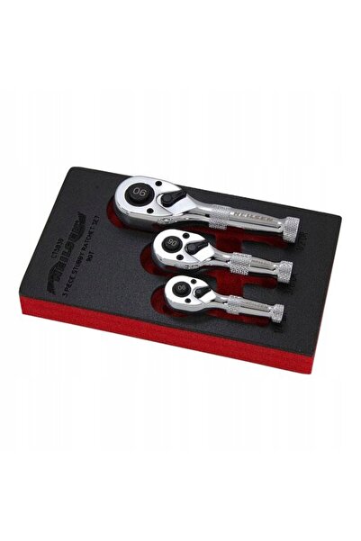 neilsen Set de chei cu clichet, scule cu clichet 1/4 3/8 1/2, scurte, drepte