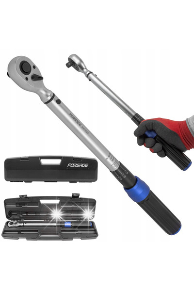 FORSAGE Cheie dinamometrică cu două capete, certificată DIN, 1/2 ", 450 mm, 2...