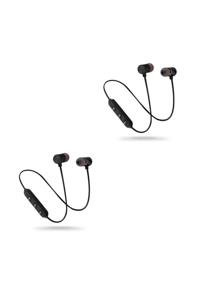 Choice3 2pcs Black 1/2/3/4pcs Bluetooth Earphone Sports Neckband Magnetic Wir...