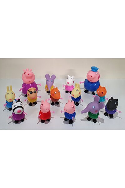 Toys Set de figurine Pepa Brat George Jacek Bunica, Bunicul și Prietenii 14 p...