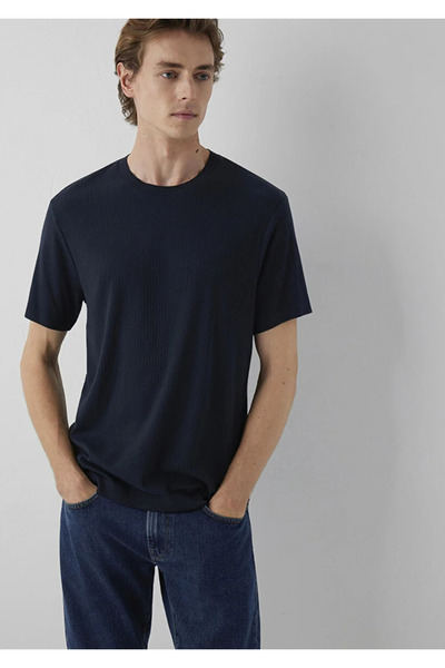 Mavi Navy Blue T-Shirt Muscle Fit