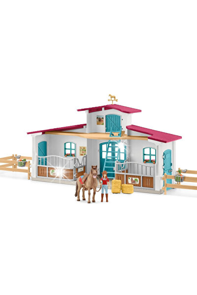 SCHLEICH NORTH AMERICA Schleich Centru de echitație 72222 + Cal Klacz + Figur...