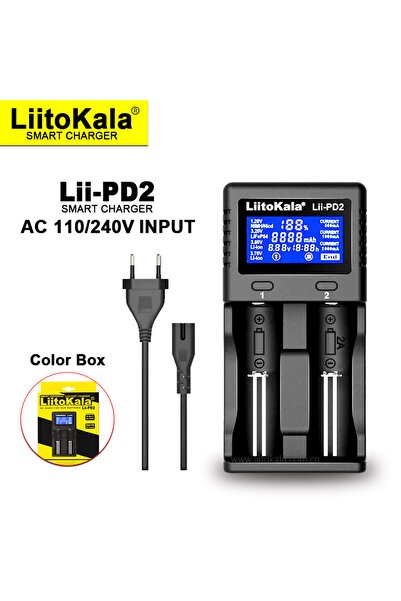 Choice1 liitokala US Bundle 1 Lii-PD2 Charger Liitokala Lii-PD4 Lii-PD2 18650...