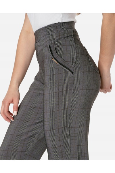 NO BRAND Pantaloni eleganți de damă, formali, tip țigară, cu talie înaltă 966...