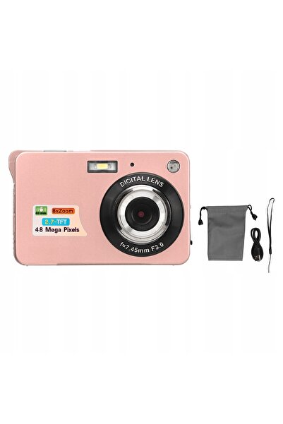NO BRAND Cameră digitală HD portabilă 4K 48MP cu zoom 8X și stabilizare