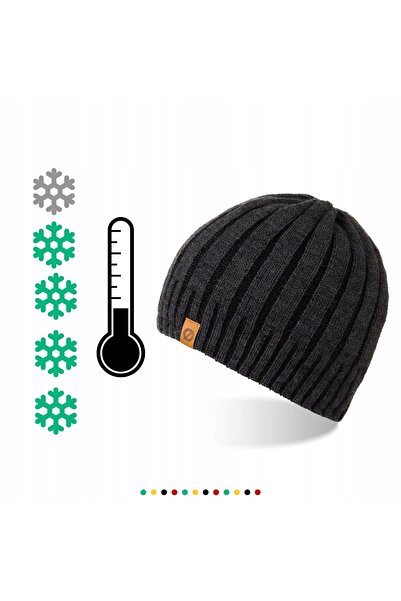 NO BRAND Set pentru bărbați 3 în 1: căciulă Beanie, guler tubular și mănuși B...