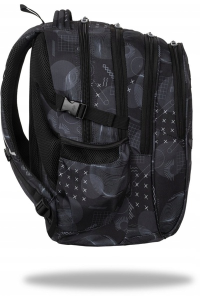 NO BRAND Coolpack Rucsac școlar cu multiple compartimente, Negru, Nuanțe de g...