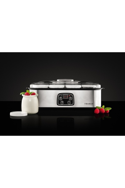 NO BRAND Aparat de făcut iaurt acasă 1,4L 8 borcane Temporizator Control temp...