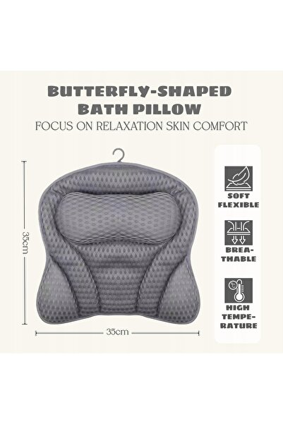 NO BRAND PERNĂ PENTRU CADĂ 4D CU 6 VENTUZE – SUPORT ERGONOMIC
