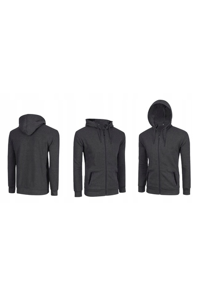 NO BRAND Hanorac sport bărbătesc, mărime mare, cu glugă și fermoar 244-02 5XL