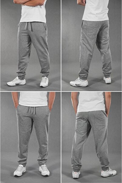 NO BRAND Pantaloni de trening pentru bărbați cu șnur Bastion R S Melange