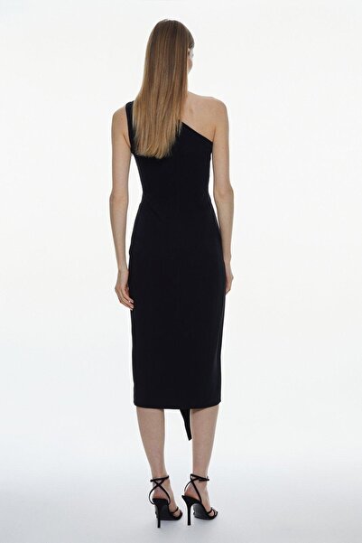 NO BRAND Rochie midi galbenă cu volane Karen Millen 42