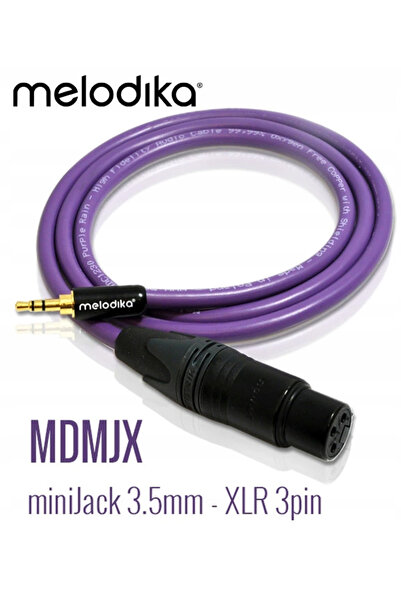 NO BRAND Cablu Mini Jack 3,5mm la XLR 3 pini Melodika Mdmjx25 Purple Rain 2,5m