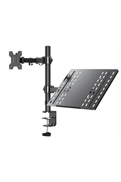 NO BRAND Suport de birou pentru monitor și laptop, rotativ, reglabil, 13-32''