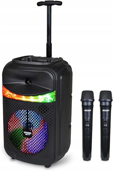 NO BRAND Bontempi |   Boxă portabilă wireless cu 2 microfoane și lumini RGB