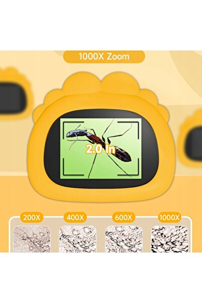 NO BRAND Microscop digital cu ecran HD LED, kit educațional, cameră USB de bu...