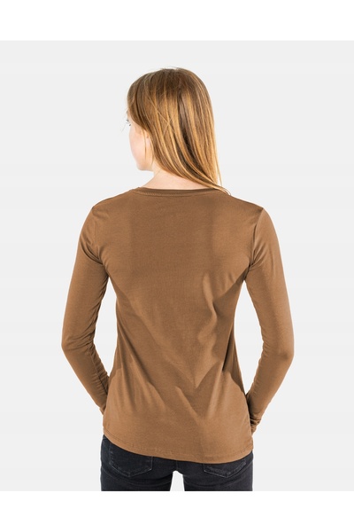 NO BRAND Bluză Tricou de damă Maiou Mânecă lungă Bumbac 8056-10 M/L