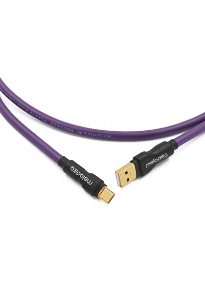 NO BRAND Cablu USB A-C, conectori placați cu aur 24K, MELODIKA PURPLE RAIN MD...