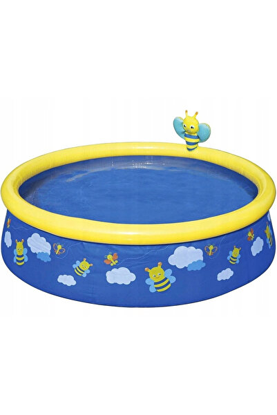BESTWAY Piscina gonflabilă cu duș 152x38 cm RYBKI fântână stea piscină uscată