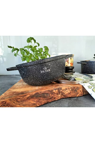 NO BRAND Set de vase Hoffner Hf-9920 gri. Pentru aragazuri: Gaz, Inducție, Ha...