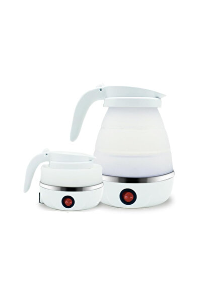 NO BRAND 600W 0.6L Fierbător electric pliabil din silicon pentru călătorii, c...