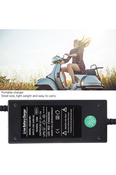 NO BRAND Încărcător portabil universal de baterii pentru scuter 12Ah, DC 67.2...