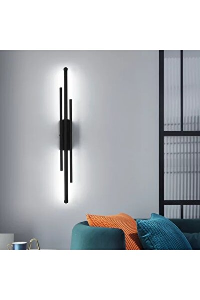 NO BRAND Aplică de perete LED Scienna, neagră, modernă, pentru living și hol,...
