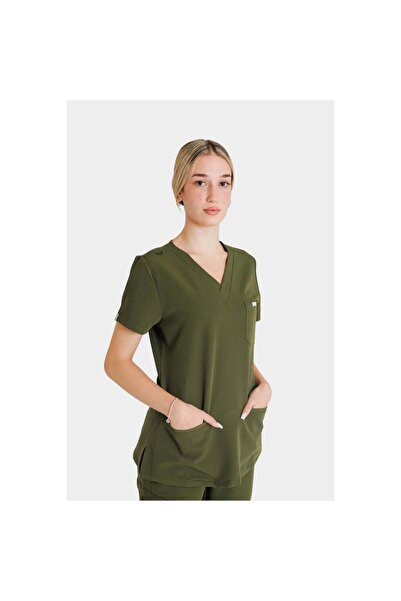 OEM Μπλούζα Scrub - Λαδί - M