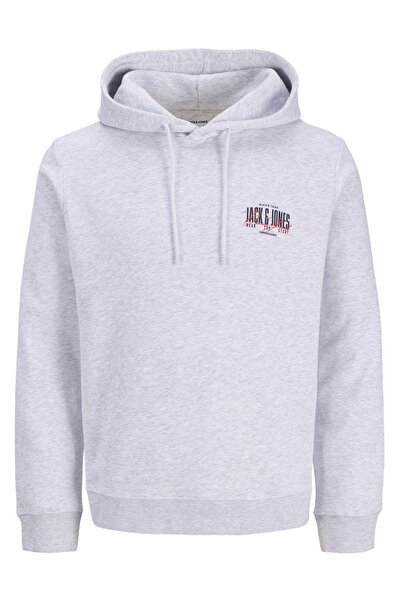 Jack & Jones Ανδρικό φούτερ με στάμπα στο στήθος και κουκούλα - Aero