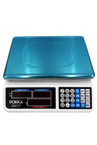 NO BRAND Cântar electronic de depozit LCD, 40 kg/2 g, cu baterie reîncărcabilă