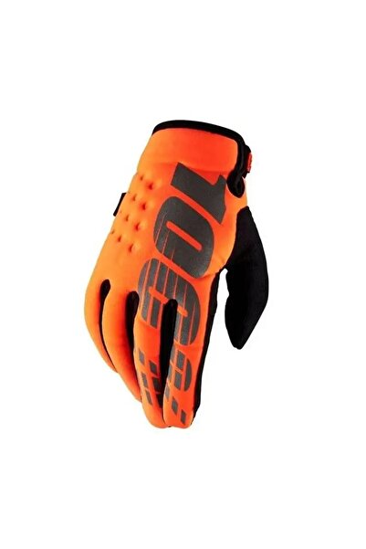 NO BRAND Mănuși Brisker 100%, Softshell Culoare Portocaliu/Negru Mărimea S