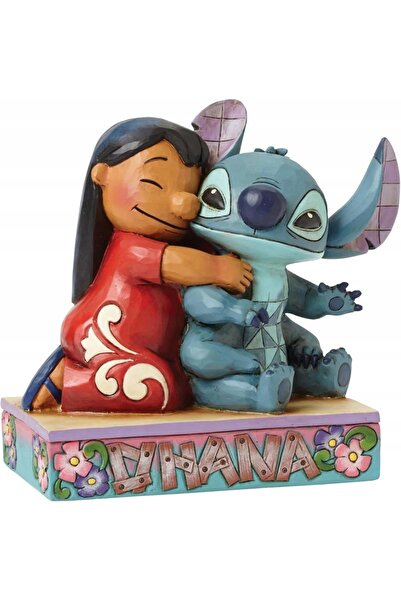 NO BRAND Figurină de colecție Lilo și Stitch din lemn, 13 cm, decorațiune