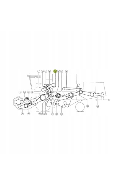 NO BRAND Curea de transmisie combinată 1424227 Gates Claas