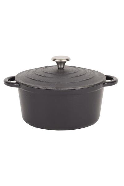 NO BRAND Caserolă din fontă 21cm 2,6L Inducție Greutăți Induction Heavy Brytf...