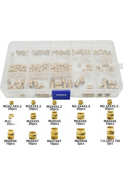 NO BRAND 220 bucăți kit de inserții filetate m2 m3 m4 m5 pentru accesorii de ...