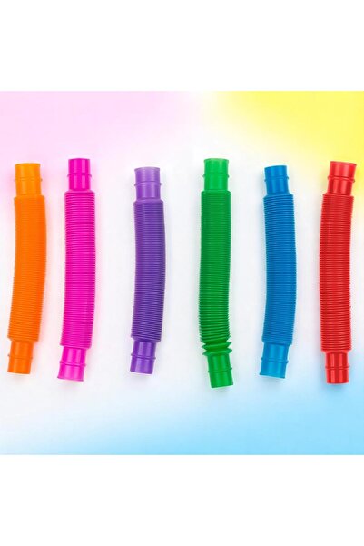 NO BRAND Tuburi Pop Jucărie Senzorială, 6 Tuburi Colorate, Anti-Stres