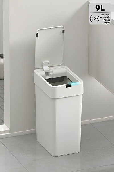 EVLE Slim Trash Can with Sensor Automatic Lid Opening, Fits in Narrow Spaces,...