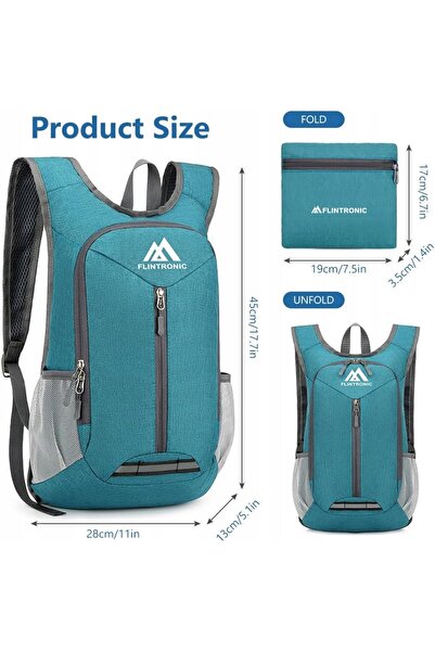 NO BRAND Rucsac pliabil 16L, turistic și ultraușor
