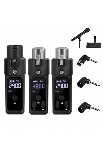 NO BRAND Kit Sistem Wireless XLR 2 la 1 pentru Microfoane, Transmisie UHF